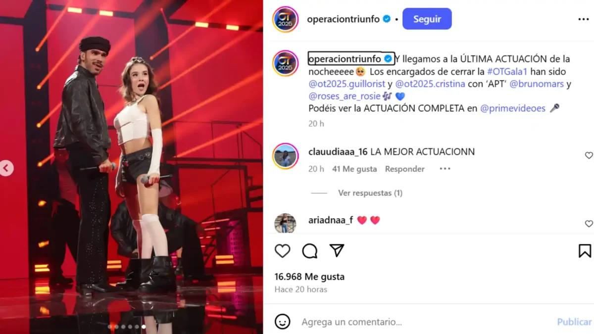 Cristina Sánchez: la concursante de Operación Triunfo que comparan con Aitana