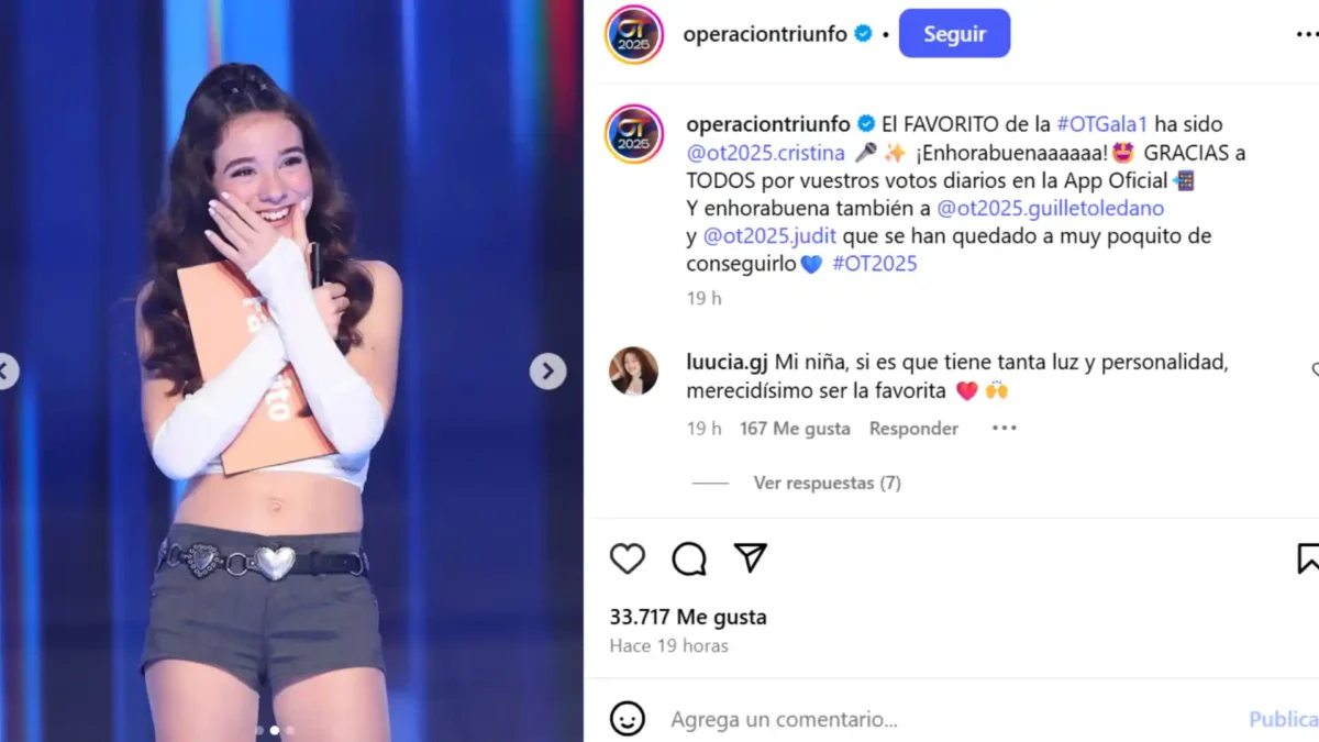 Cristina Sánchez: la concursante de Operación Triunfo que comparan con Aitana