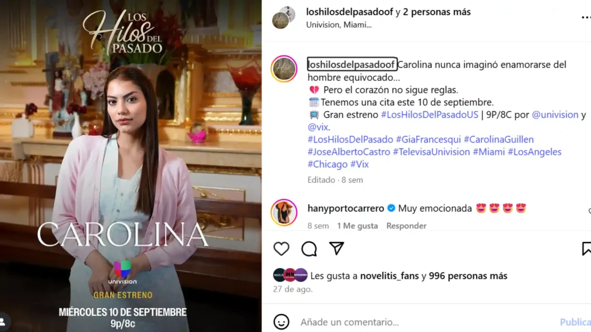 ¿Quién es quién en el reparto juvenil de Los hilos del pasado? Los Hilos del pasado Reparto juvenil: ¿Quién es quién en el remake de El Privilegio de Amar?