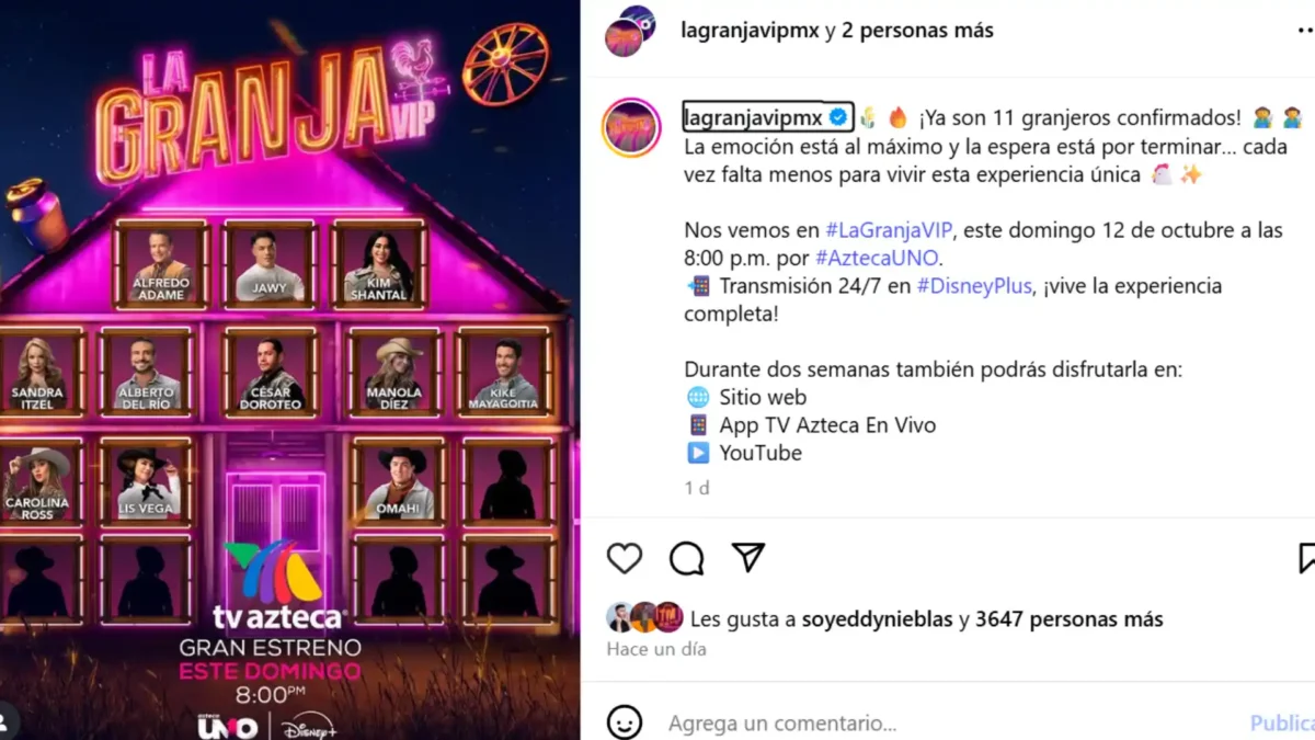 Dónde ver La Granja VIP: Horarios, 24/7 en Disney+ y TV Azteca